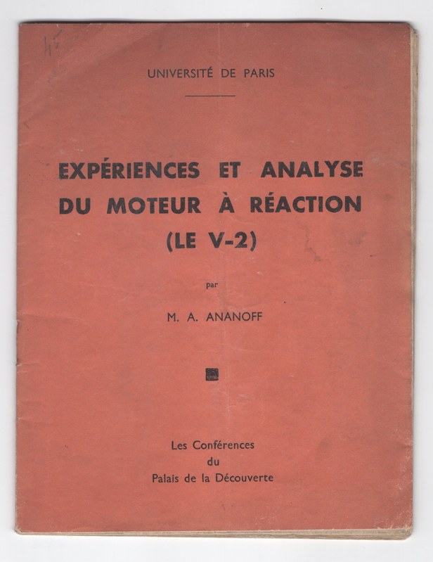 Cover of Expériences Et Analyse Du Moteur À Réaction (Le V-2).