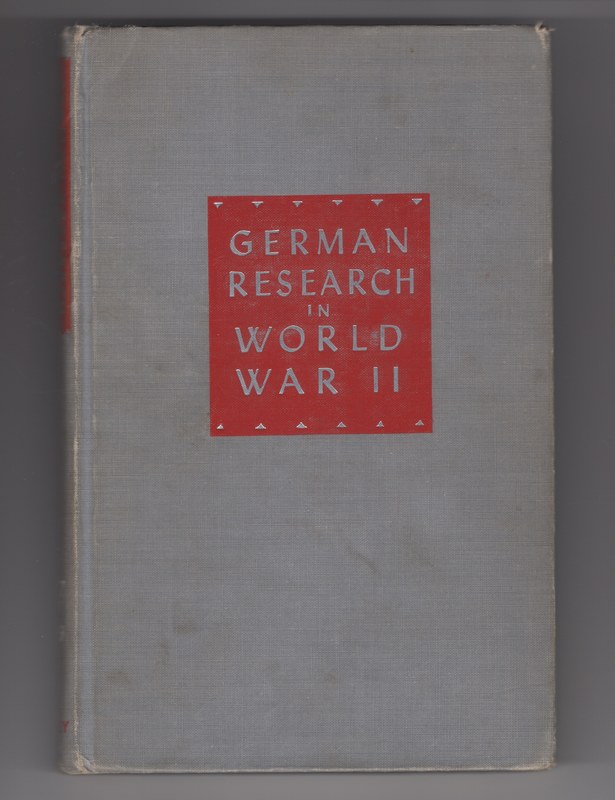 Cover of German Research In World War II.