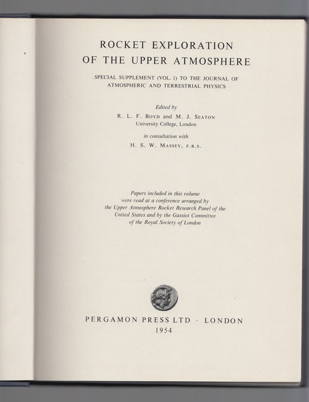 Cover of Rocket Exploration Of The Upper Atmosphere.