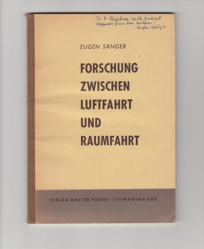 Cover of Forschung Zwischen Luftfahrt Und Raumfahrt.