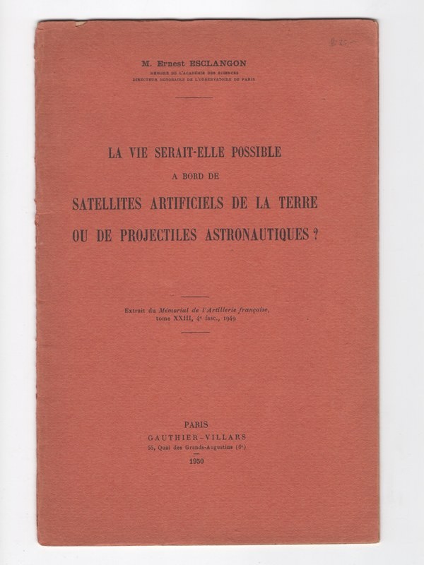 Cover of La Vie Serait-elle Possible A Bord De Satellites Artificiels.