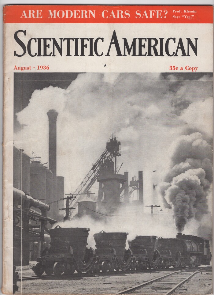 Cover of Scientific American, August 1936