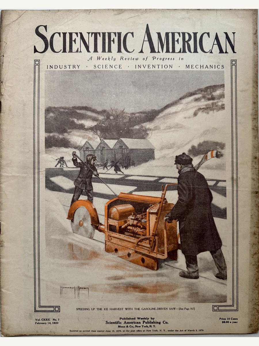 Cover of Scientific American, February 14, 1920