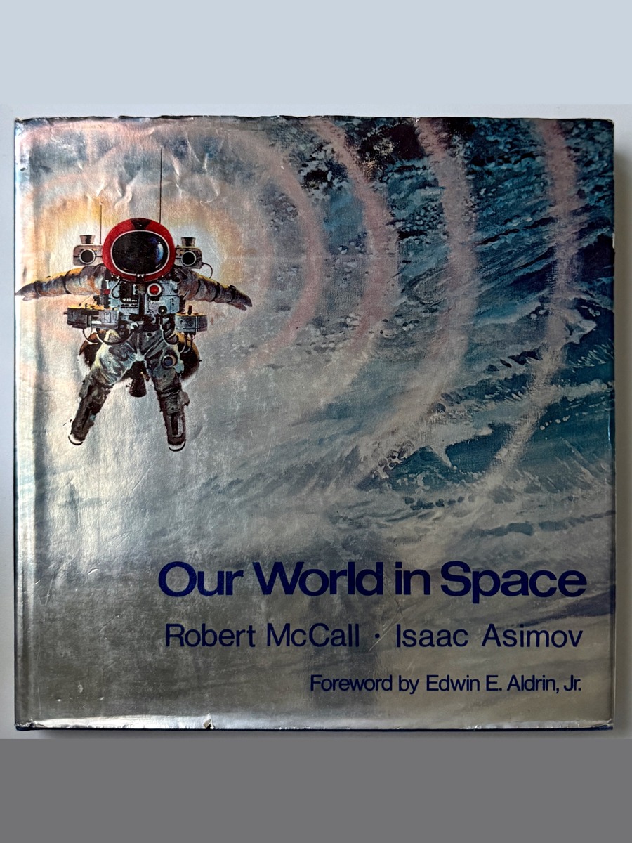 Cover of Our World in Space, foil dust jacket