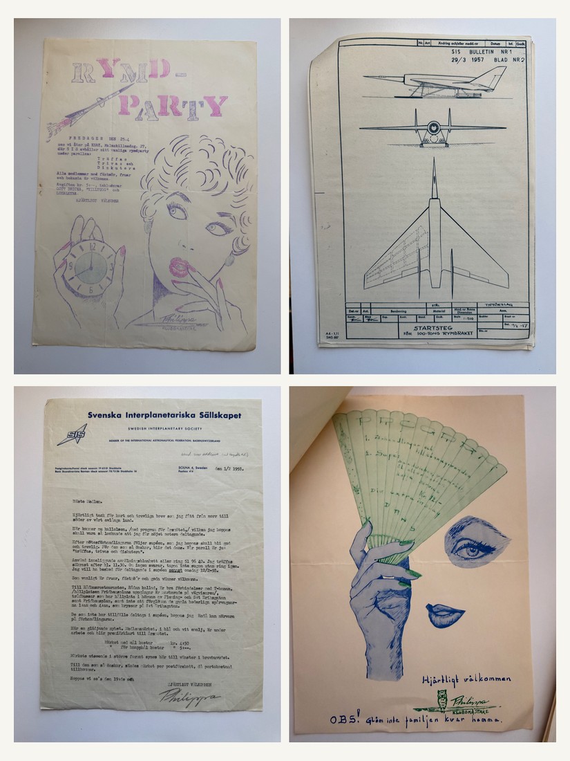 Papers of Hayward E. Canney, Jr.: correspondence and bulletins of the Swedish Interplanetary Society, 1955-1959