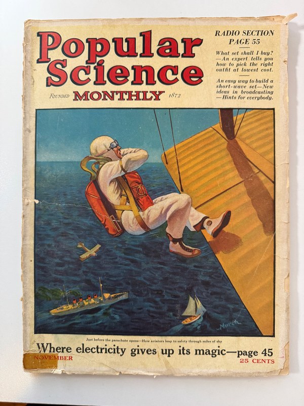 Cover of Popular Science Monthly, November 1924.