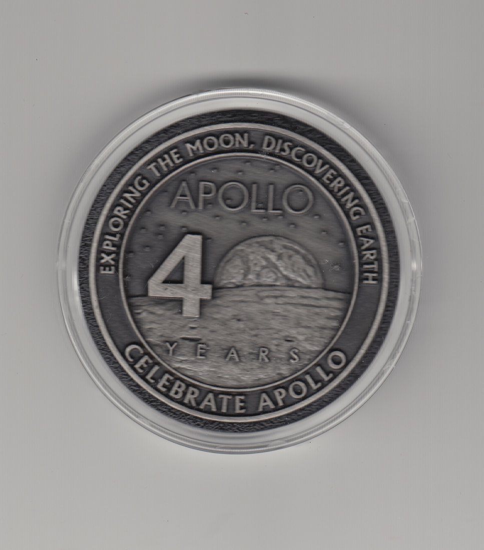 Apollo 40 Years Medallion Containing Flown Metal