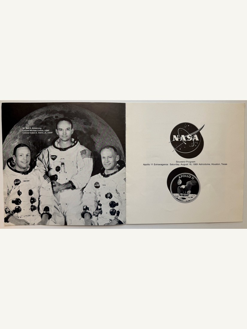 Souvenir Program, Apollo 11 Extravaganza, Astrodome, Houston, Texas, August 16 1969