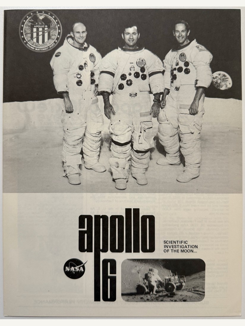 Apollo 16 Manned Flight Awareness Brochure, 1972