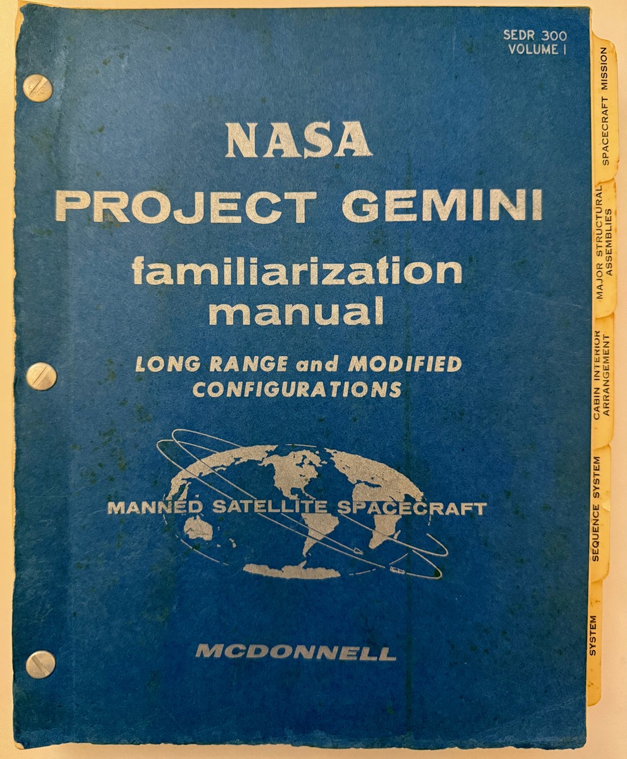 NASA Project Gemini Familiarization Manual, SEDR 300, Volume I, 1964