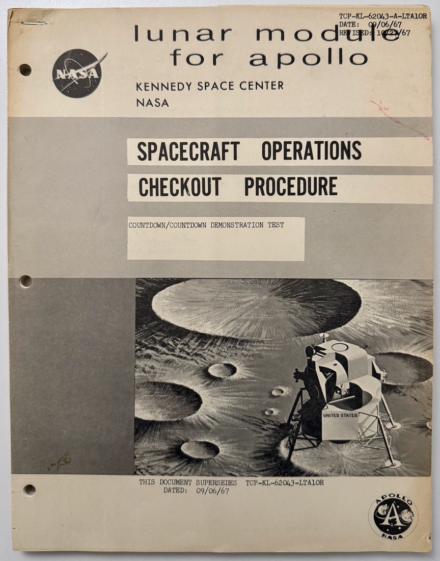 Spacecraft Operations Checkout Procedure, Countdown/Countdown Demonstration Test, LTA-10R, 1967