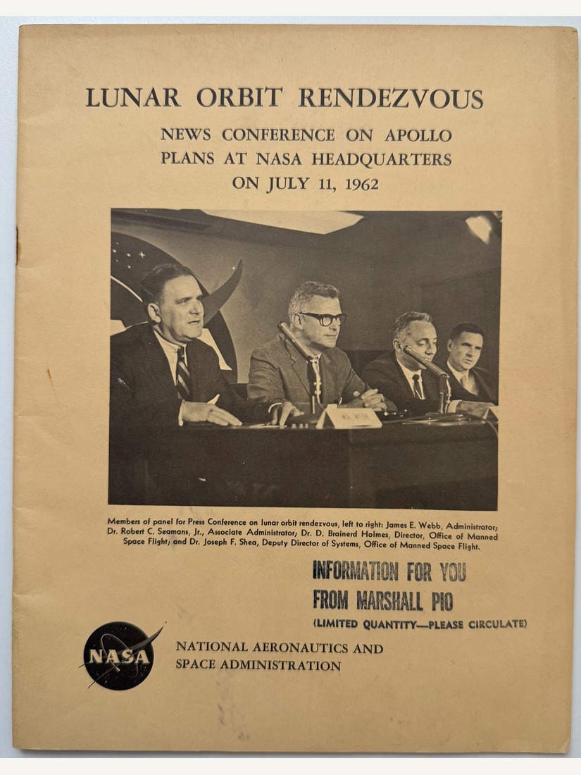 Lunar Orbit Rendezvous: News Conference on Apollo Plans at NASA Headquarters, July 11 1962