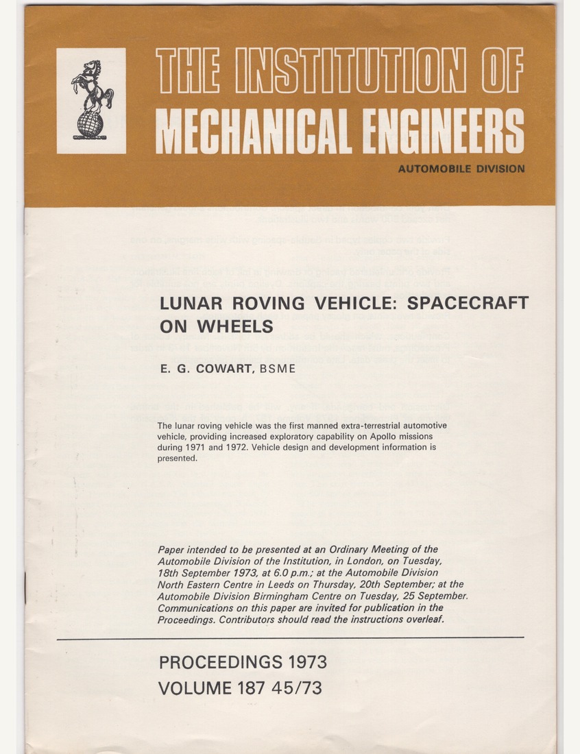 Lunar Roving Vehicle: Spacecraft on Wheels