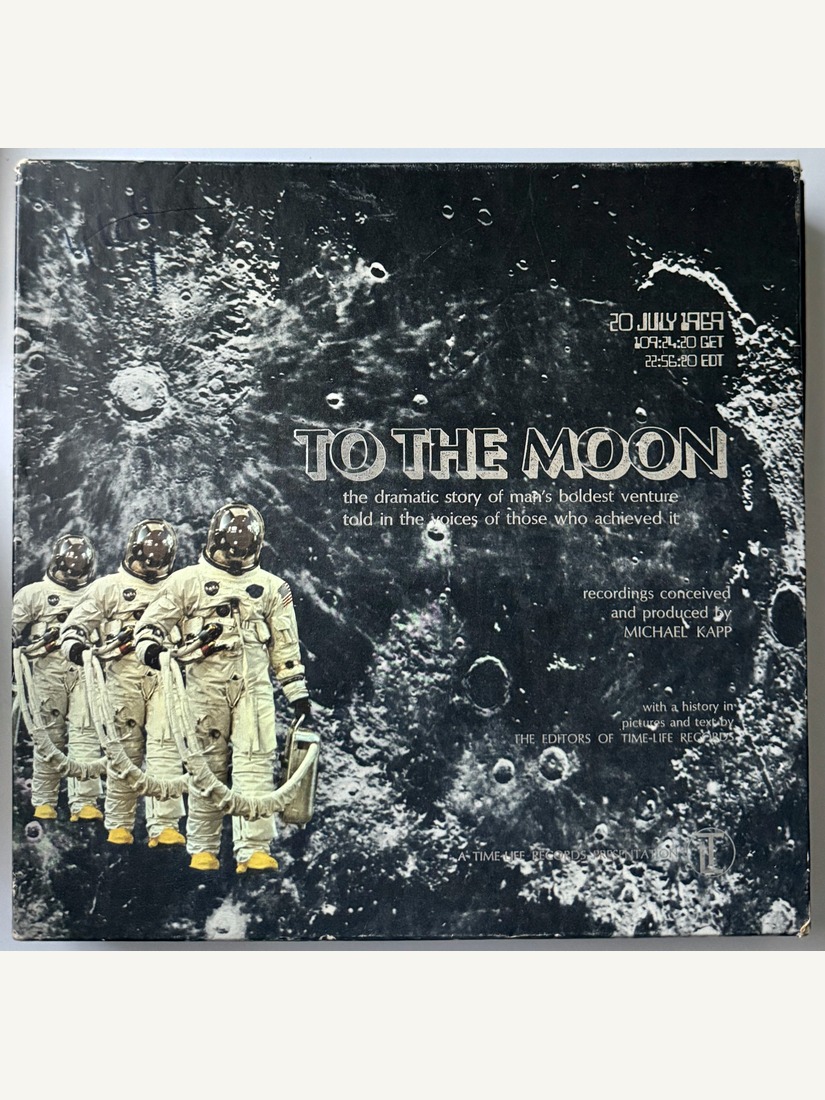 To the Moon, A Time-Life Records Presentation, boxed book and 6-record set, 1969