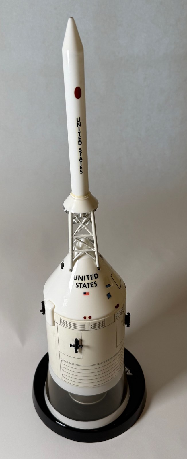 Apollo Spacecraft model, assembled, rear view