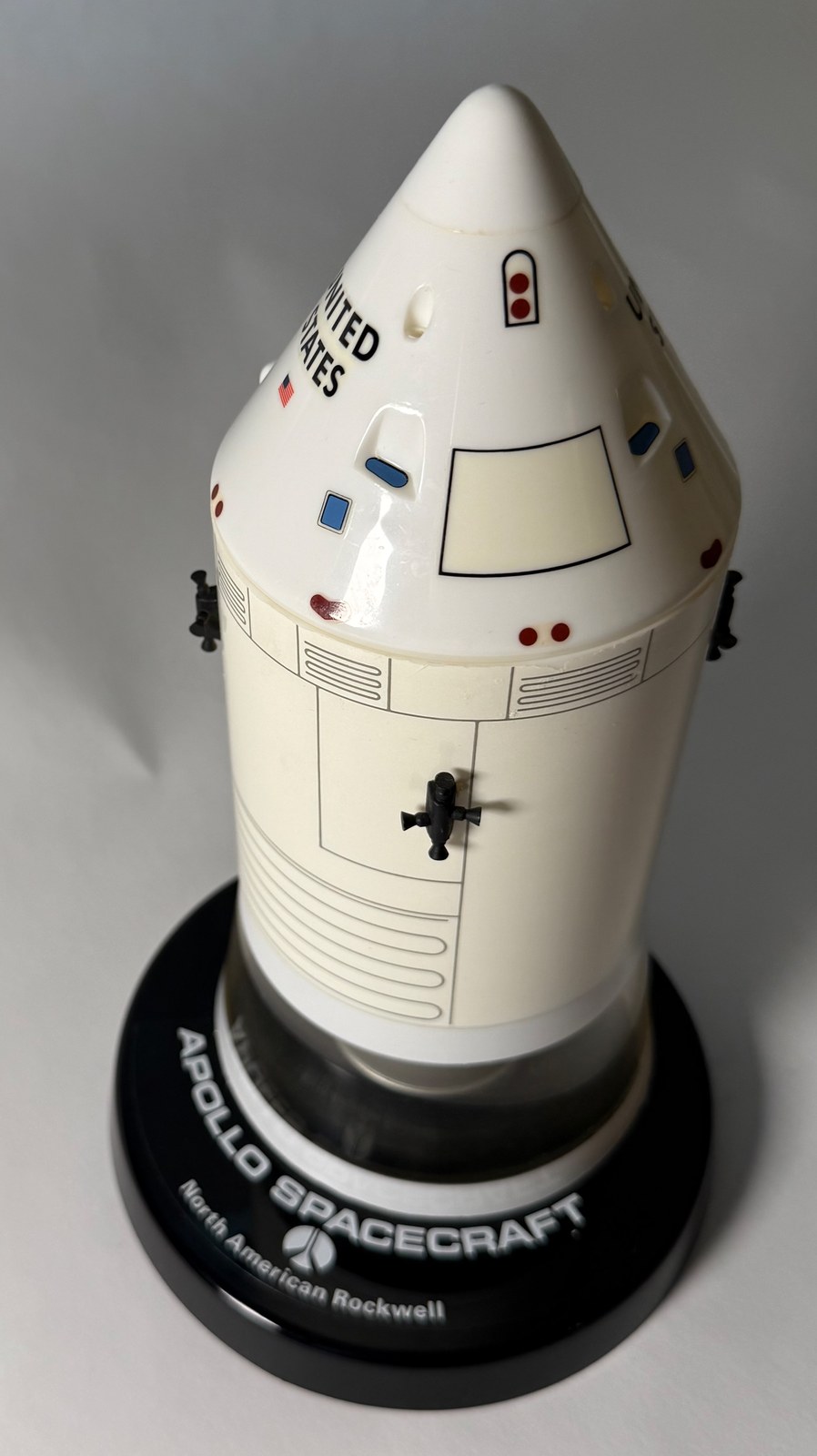 Apollo Spacecraft model, close view of the Command Module cone