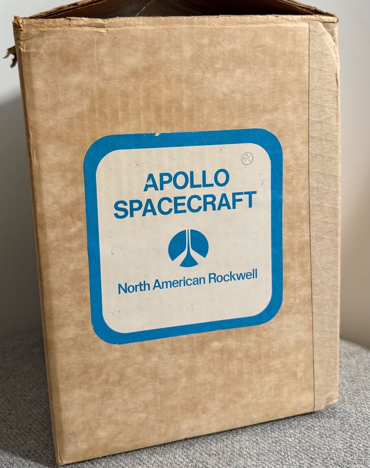 Original Apollo Spacecraft box, North American Rockwell