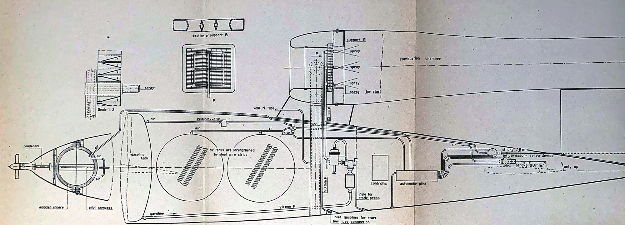 V-1 schematic, English edition rear fold-out