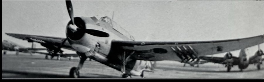 Rocket-armed aircraft on a carrier deck