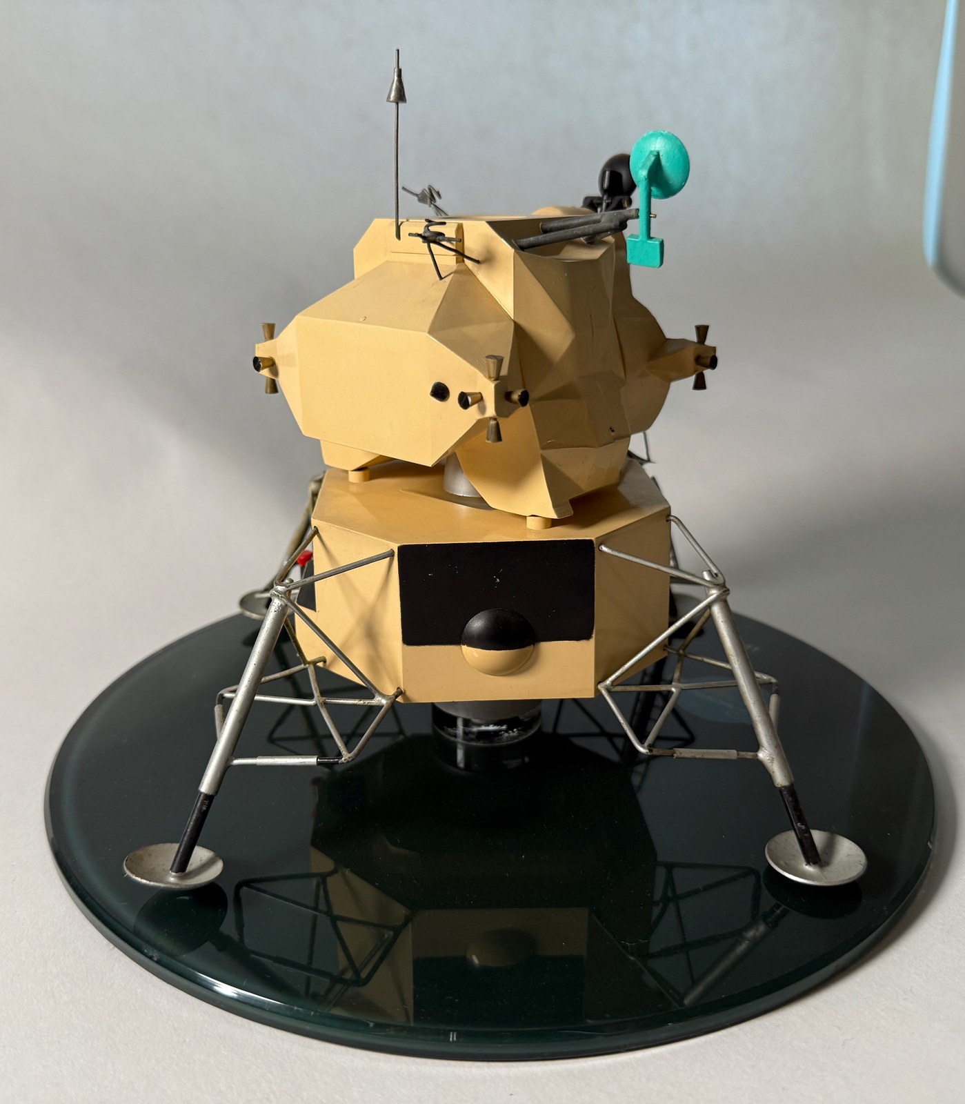 Lunar Module model, straight-on front view