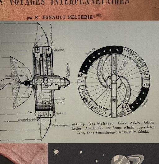 Noordung's Wohnrad space station diagram