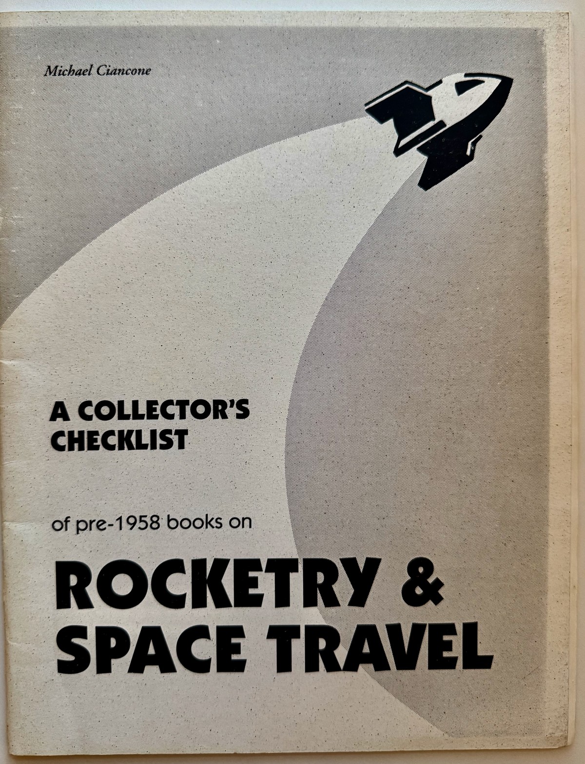 Cover of A Collector's Checklist of pre-1958 Books on Rocketry & Space Travel